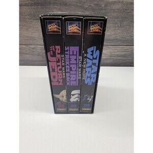 Star wars original trilogy vhs tapes Fox video 1995 box set